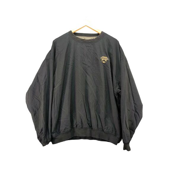 Mens Gear for Sports Pullover Windbreaker SZ XL Black Purdue Embroidered - Picture 1 of 12